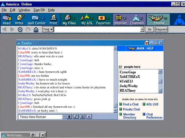 are aol chat rooms still around